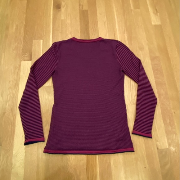 Title Nine Two V Neck Striped Tops / 1 Maroon / 2 Blue / Womens Size XS - Picture 8 of 16